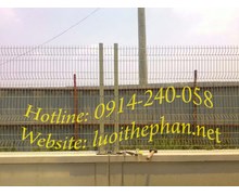 Hàng rào lưới chấn sóng bắt cột đào