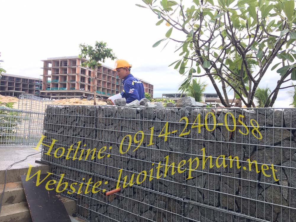 Hàng rào rọ đá lưới thép hàn