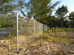 Hàng rào lưới hàn chấn sóng mạ kẽm